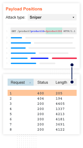 Burp Suite Pro Intruder payload positions